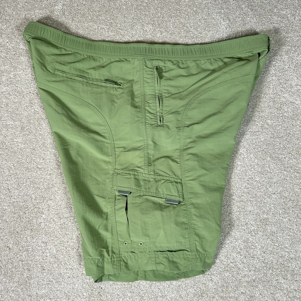 Eddie Bauer Swim‎ Trunks Mens XXL Mesh Lined 2XL Green Nylon Pockets Quick Dry - Picture 8 of 9